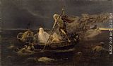 Jose Benlliure Y Gil Famous Paintings - La Barca de Caronte